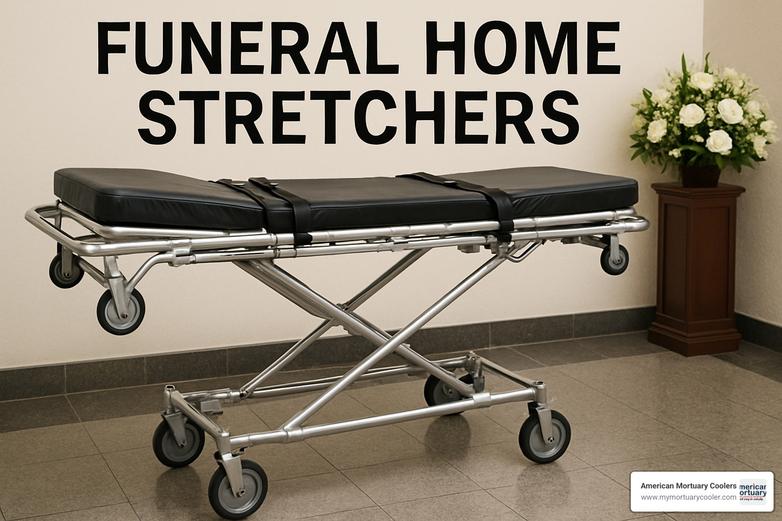 funeral home stretcher specifications and features - funeral home stretchers