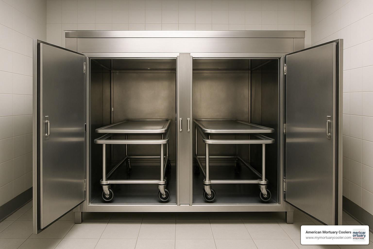 roll-in mortuary cooler - American Mortuary Equipment