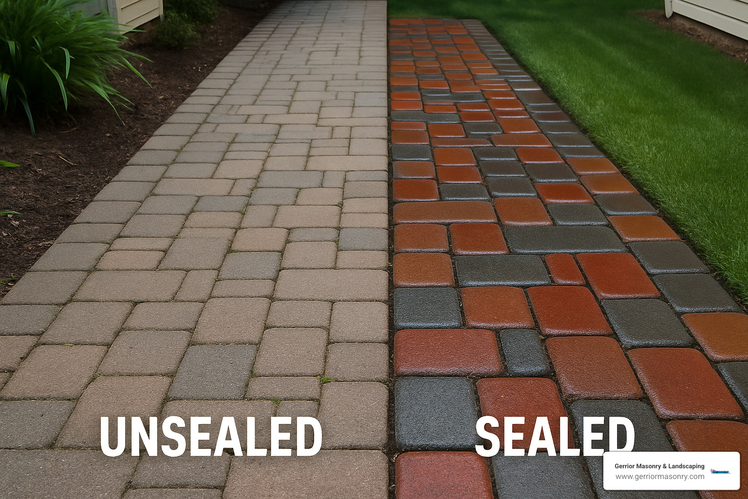 sealed vs unsealed pavers - how to install paver stones walkway
