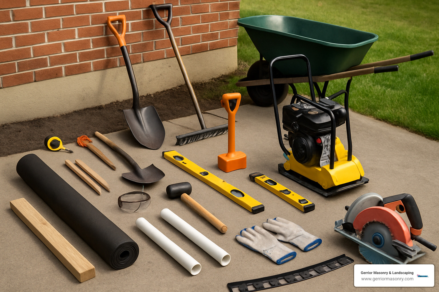 paver installation tools - how to install paver stones walkway