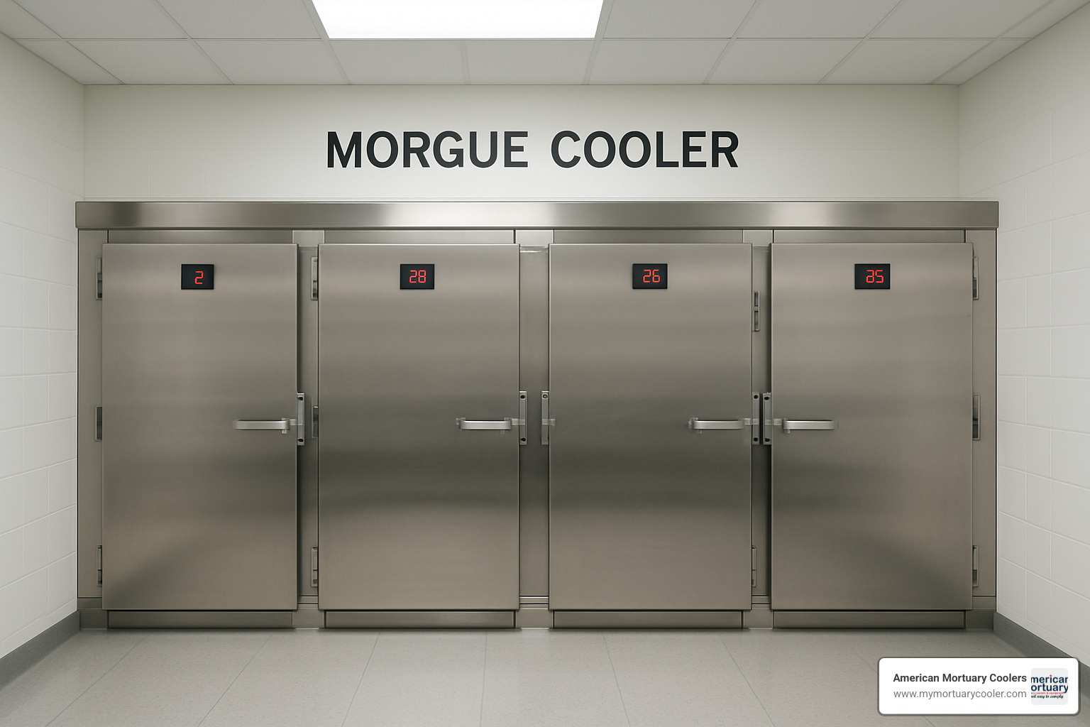 temperature controlled morgue cooler system - do morgues freeze bodies