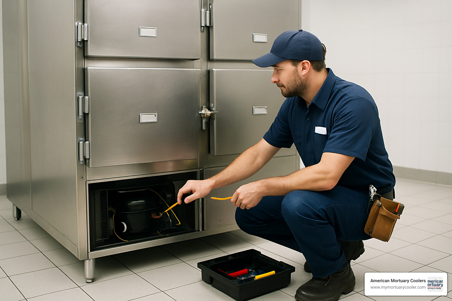 warranty and service technician - 10 x 20 Mortuary Cooler