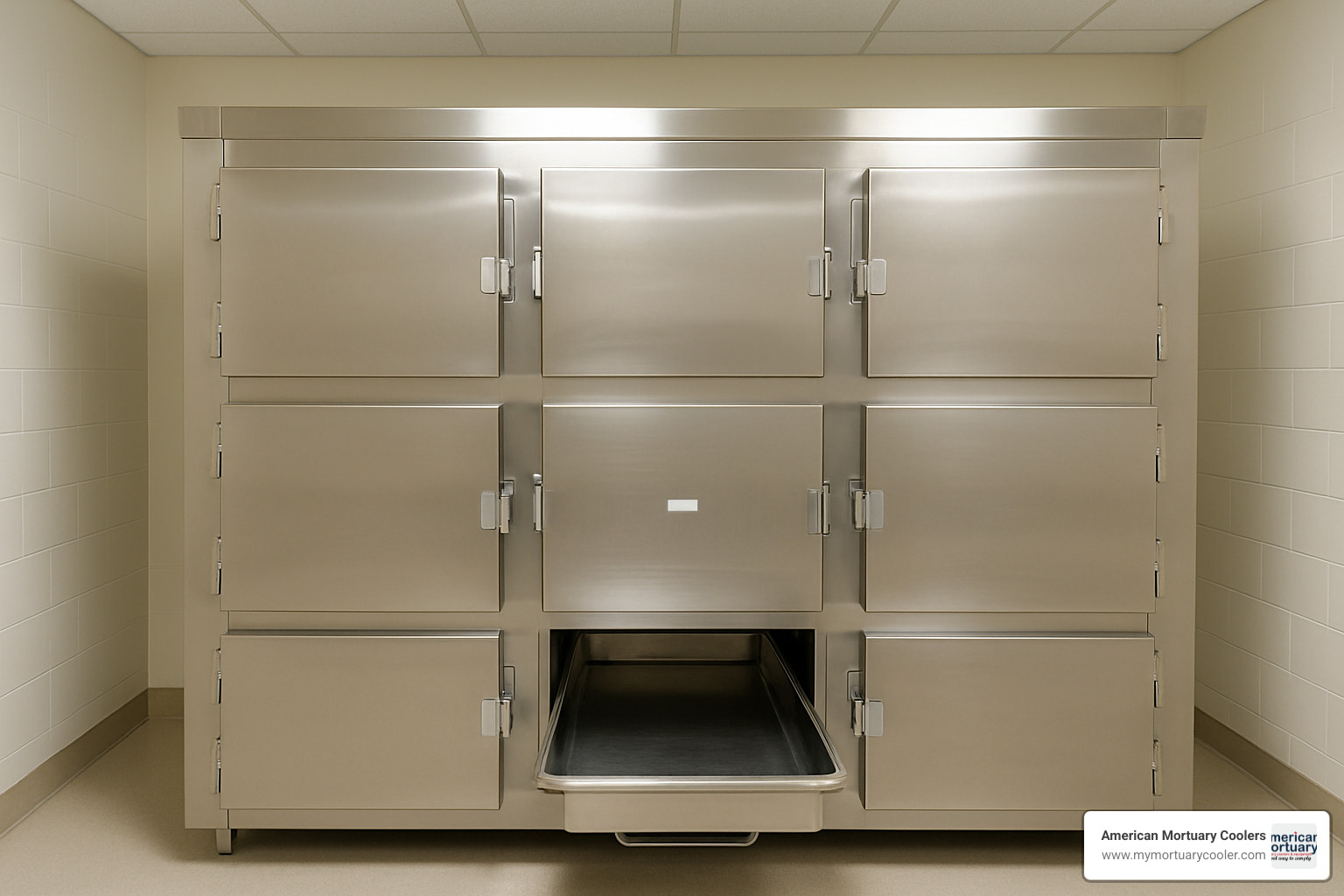 6-body mortuary rack system - mortuary cabinet