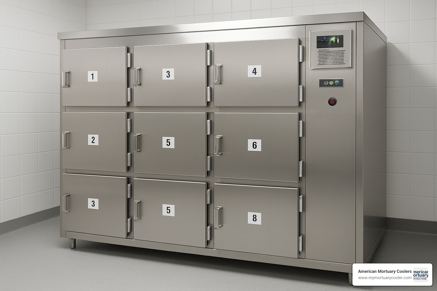 Freezer mortuary drawer system - mortuary cabinet
