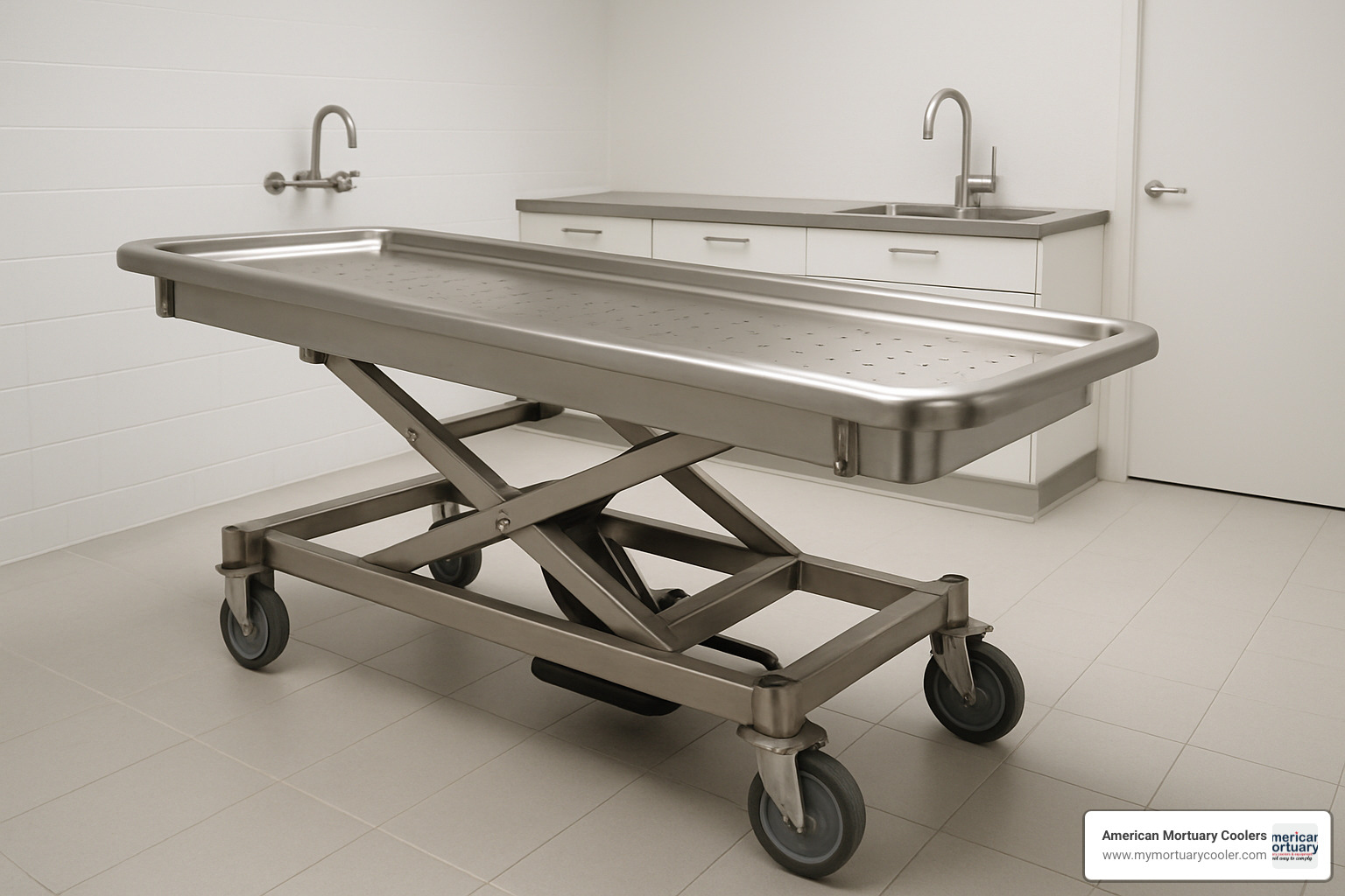 heavy-duty hydraulic embalming table - Hydraulic Embalming Table 