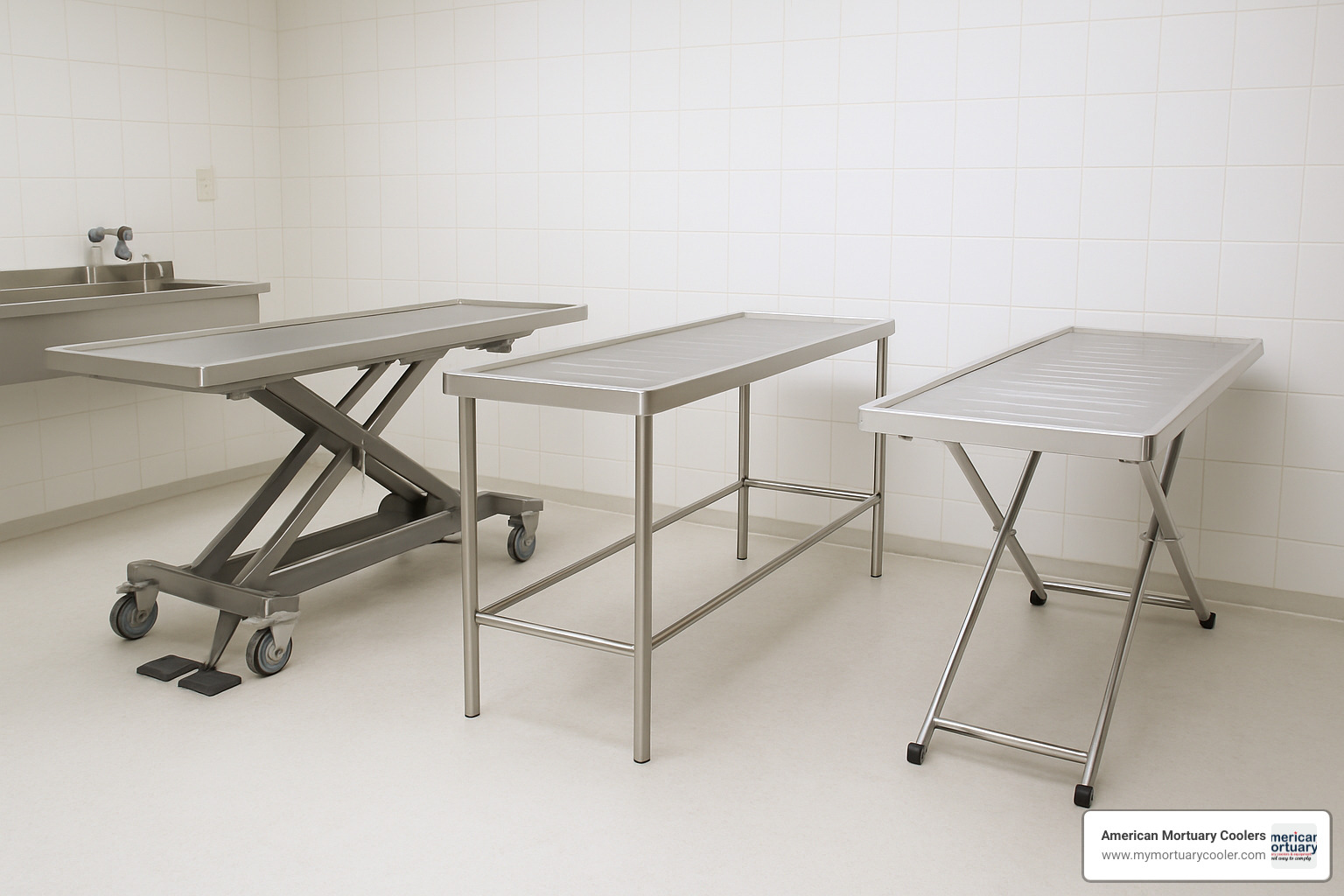 comparison of different embalming table types - Hydraulic Embalming Table 
