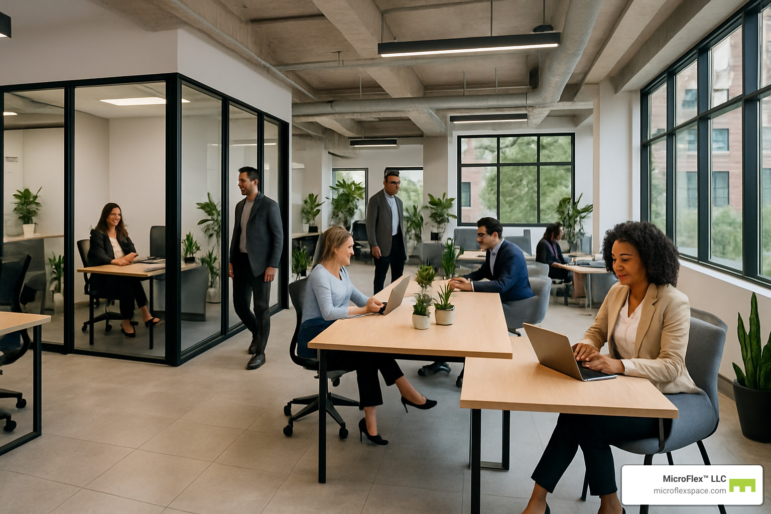 flexible office space configurations - short term office rent