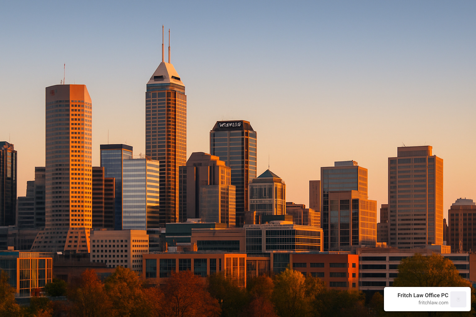 Indiana commercial property skyline - Commercial property management Indiana