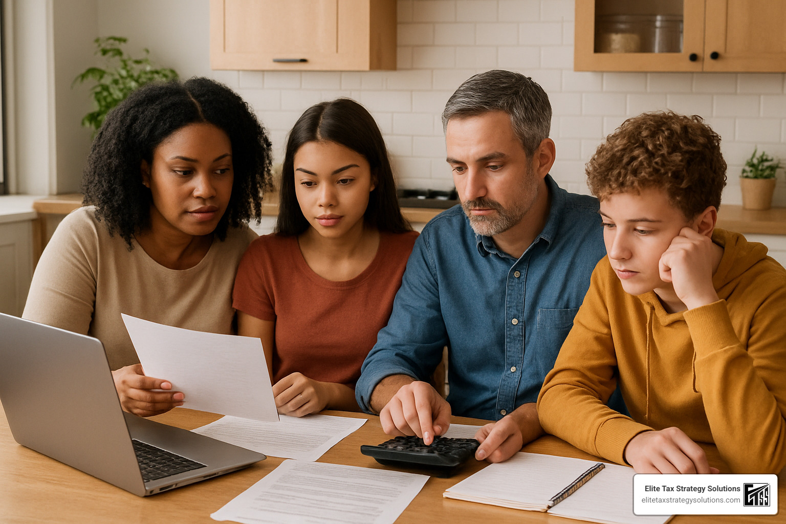 family reviewing education expenses - how to reduce my income tax