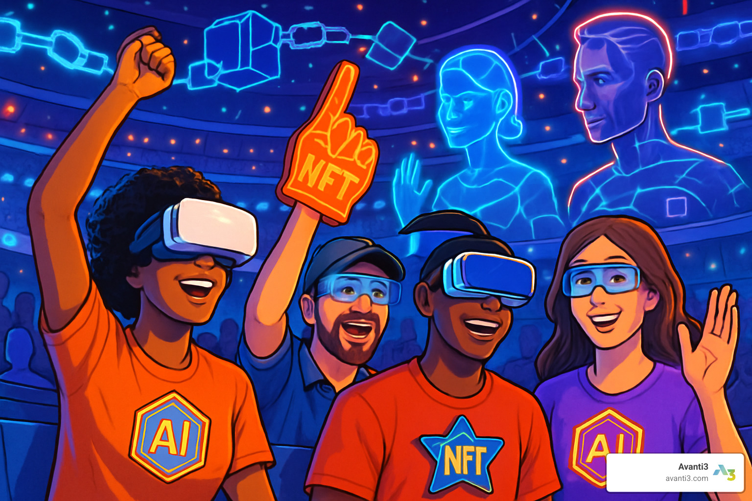 Future trends in gamified fandom platforms showing AI, AR/VR and blockchain integration - Gamified Fandom Platforms