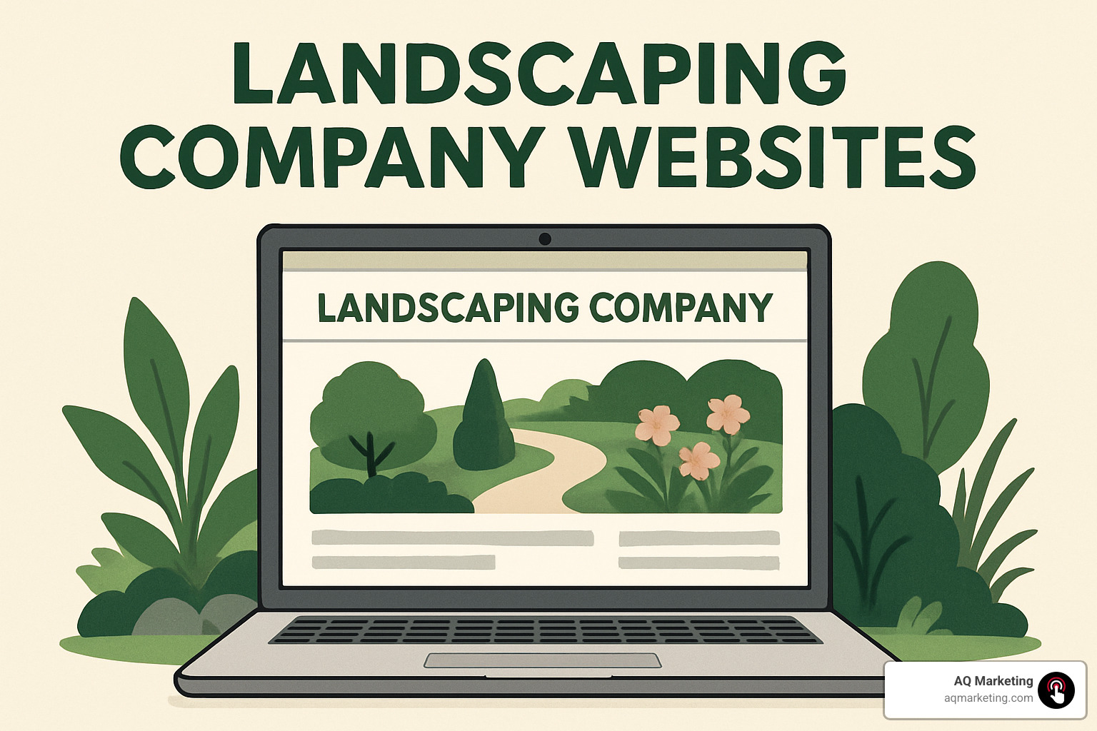 landscaping website hero slider - landscaping company websites