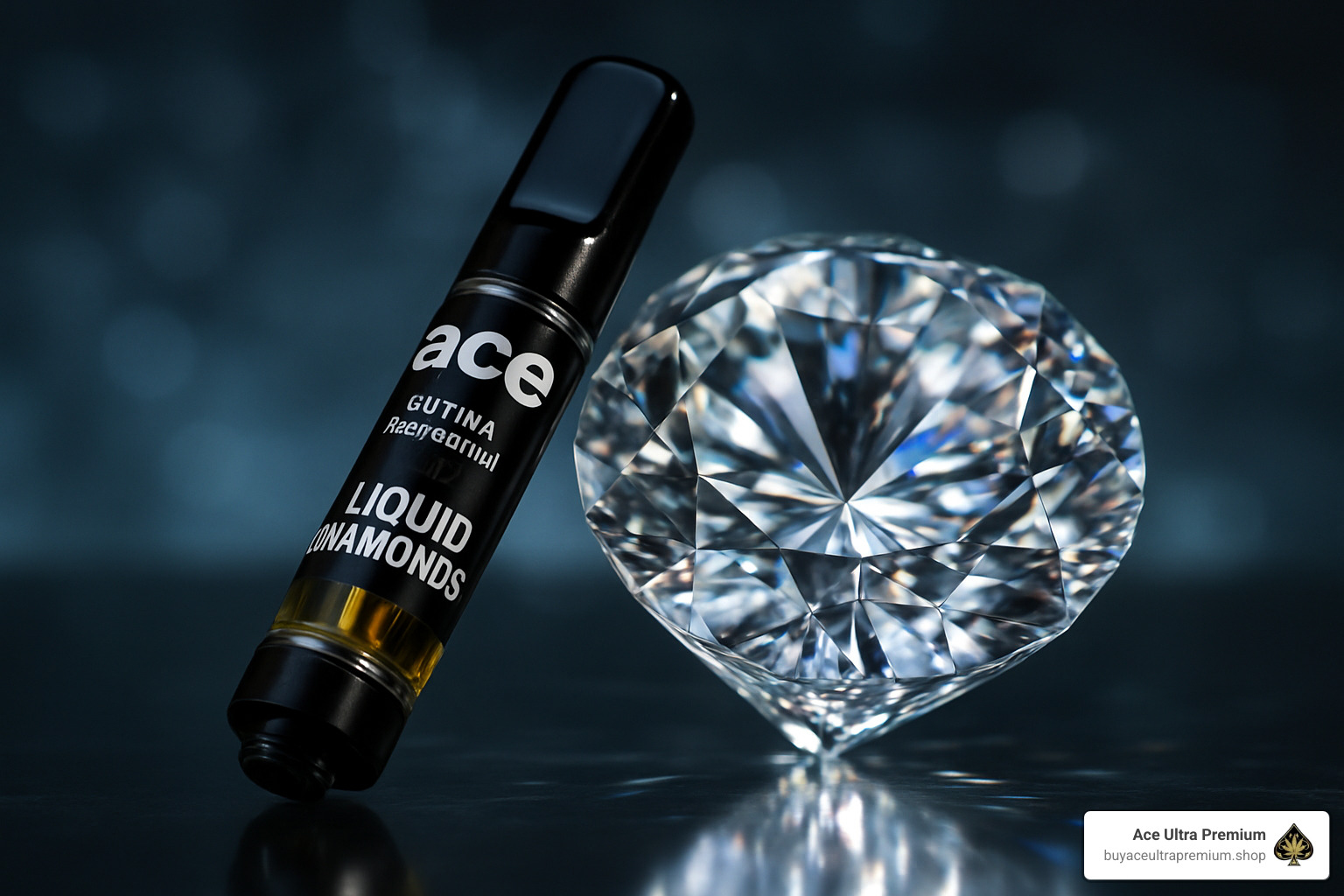 Ace Ultra Premium authenticity verification QR code and packaging - ace ultra premium liquid diamonds