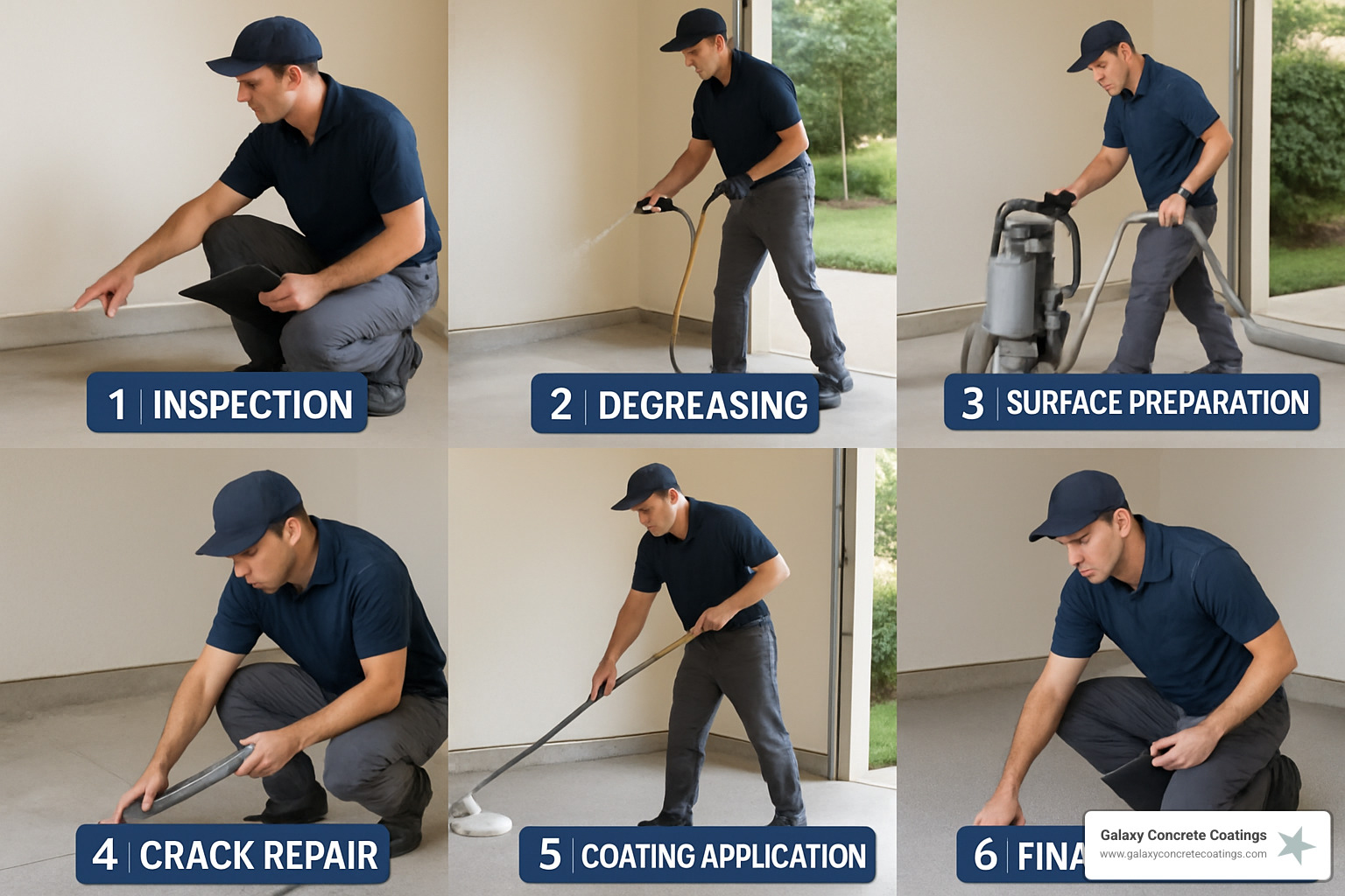 six step concrete coating installation process - Improving Curb Appeal with Concrete Coatings six step concrete coating installation process - Improving Curb Appeal with Concrete Coatings