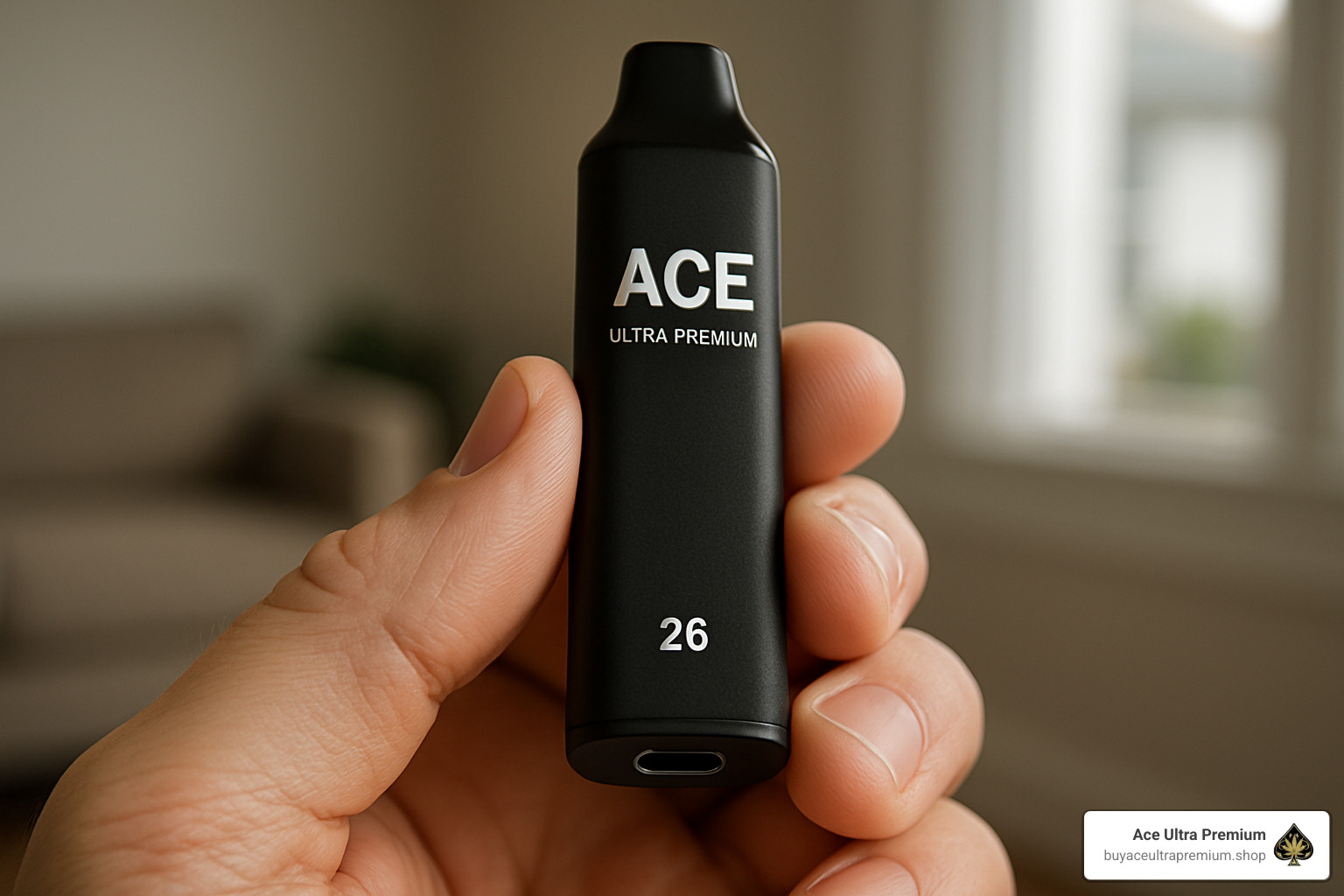 USB-C charging port on ace ultra premium disposable - purchase ace ultra premium 2g disposable near me