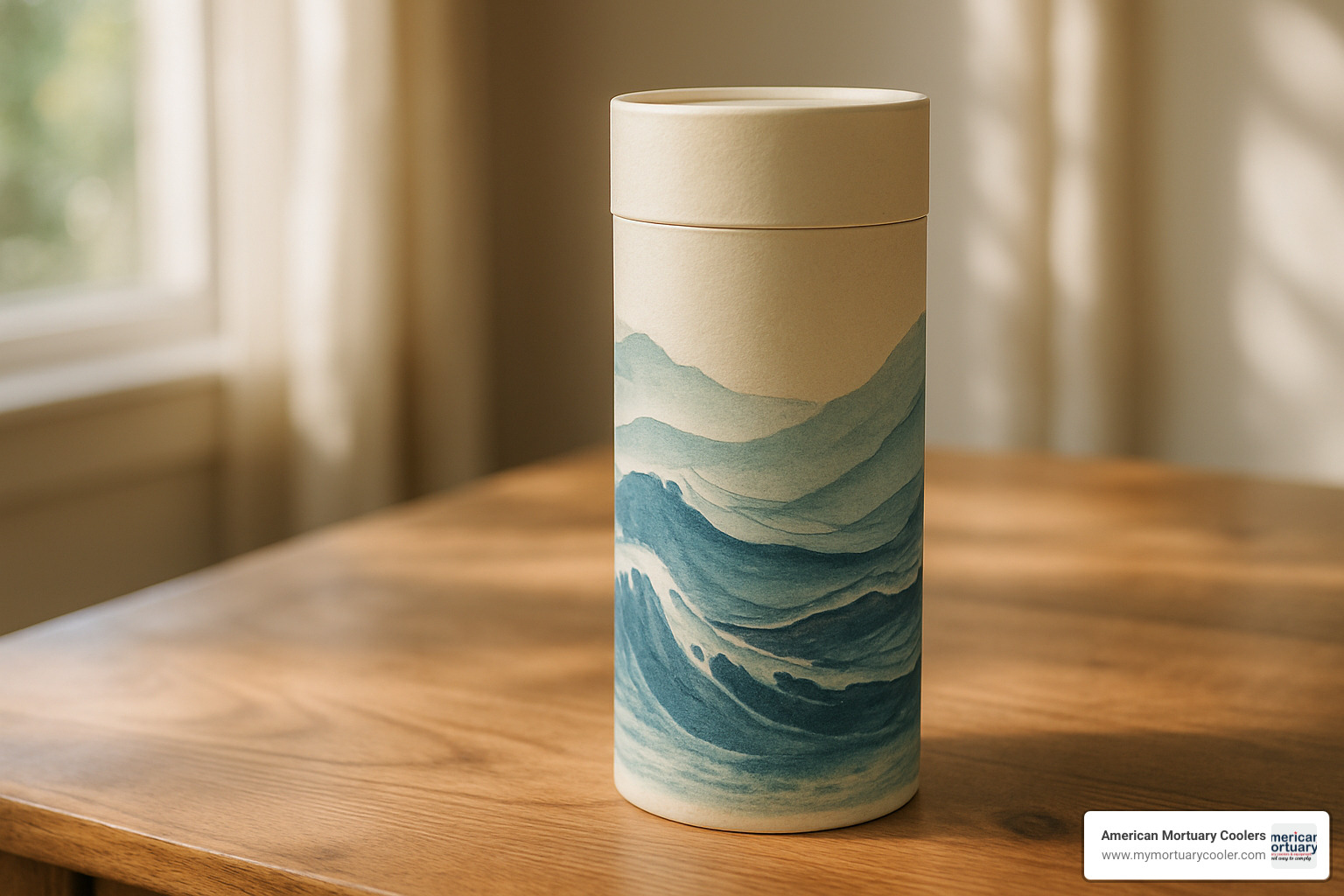 Biodegradable scattering tube with nature-inspired design - small urns for ashes