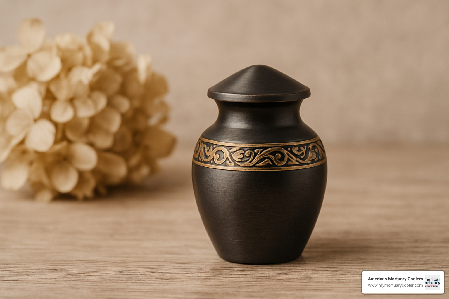Personalized small urn with engraved name and dates - small urns for ashes