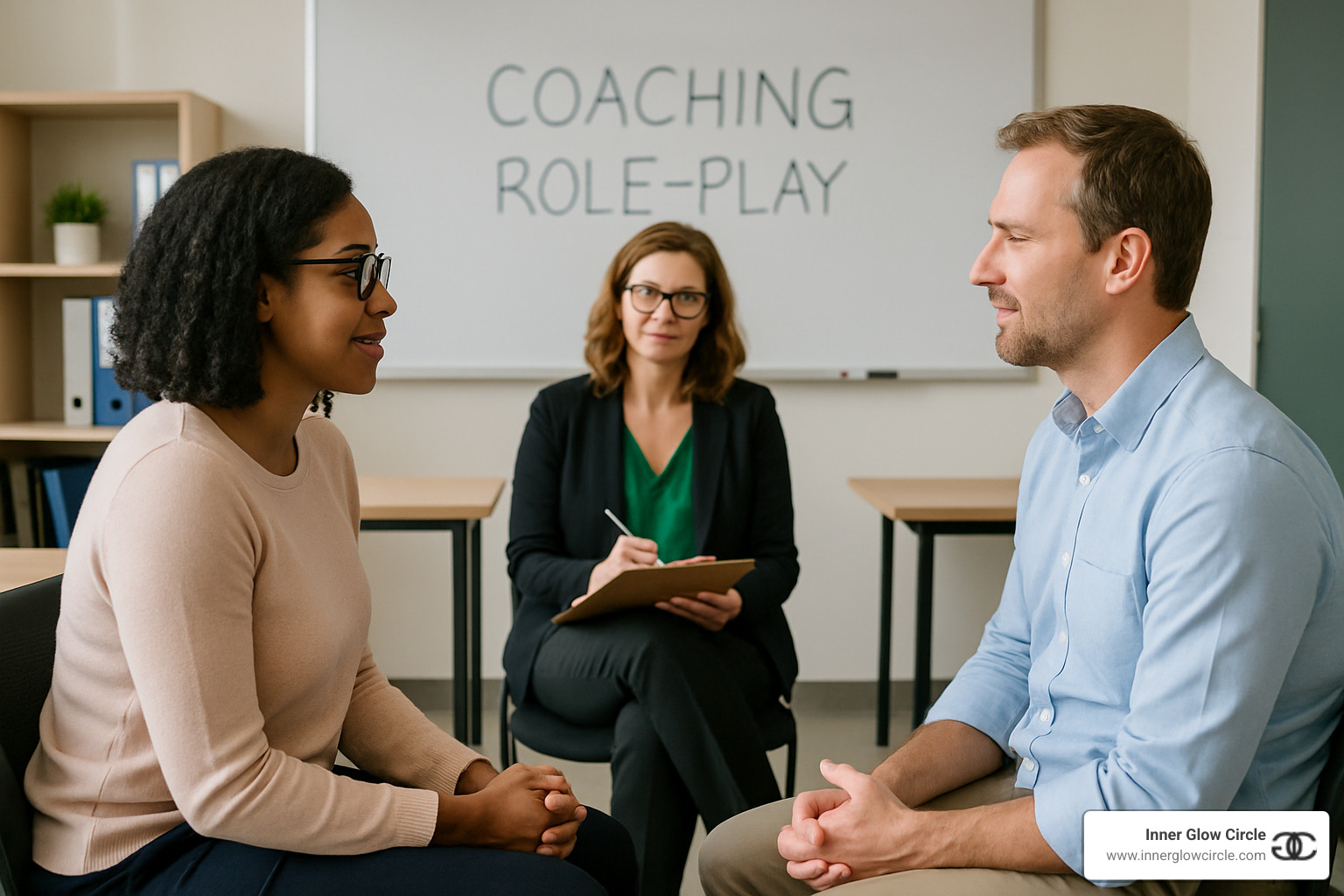 coaching role-play session during training - life coach training