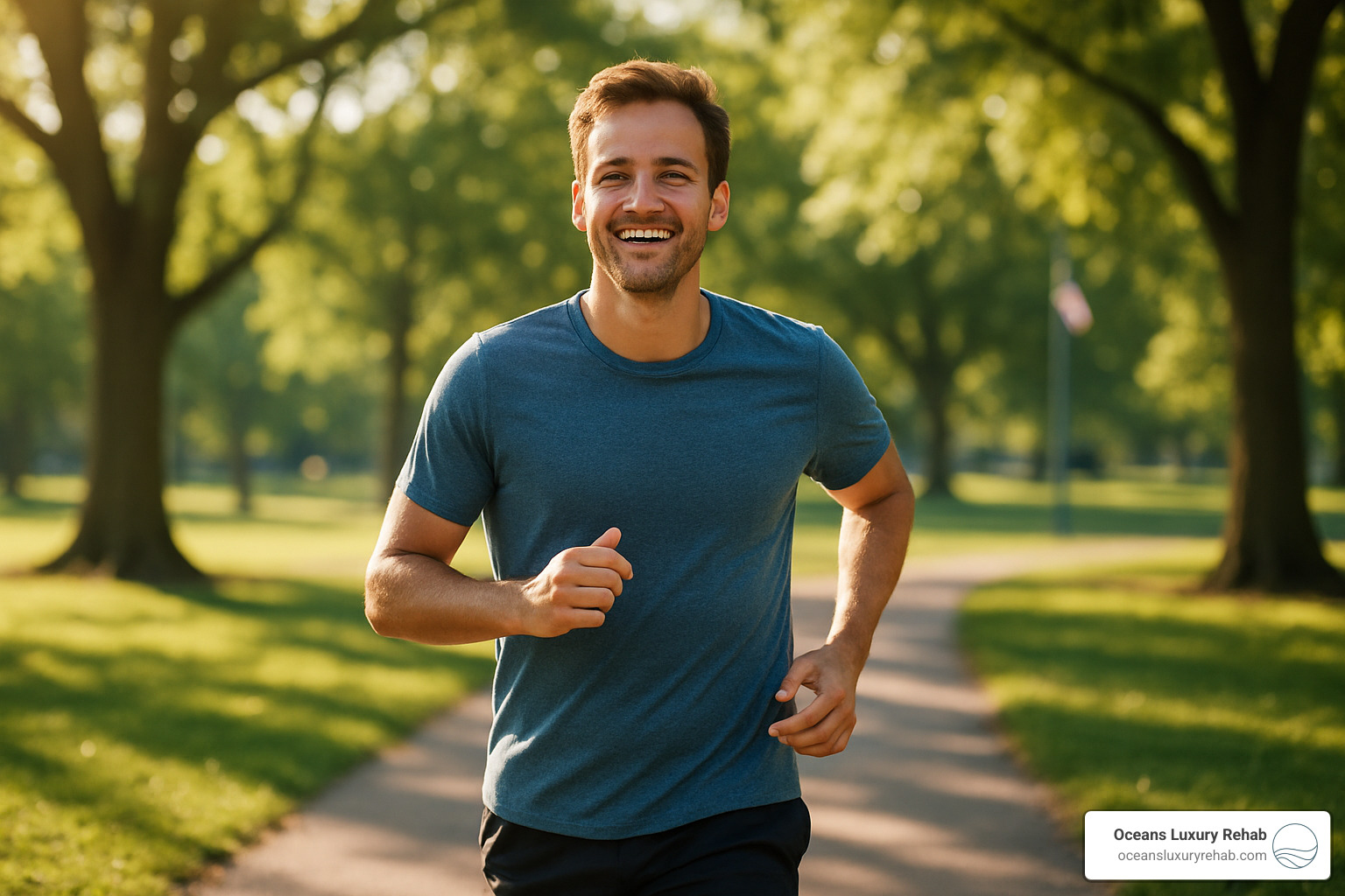 person engaged in healthy recovery activities - Addiction recovery journey