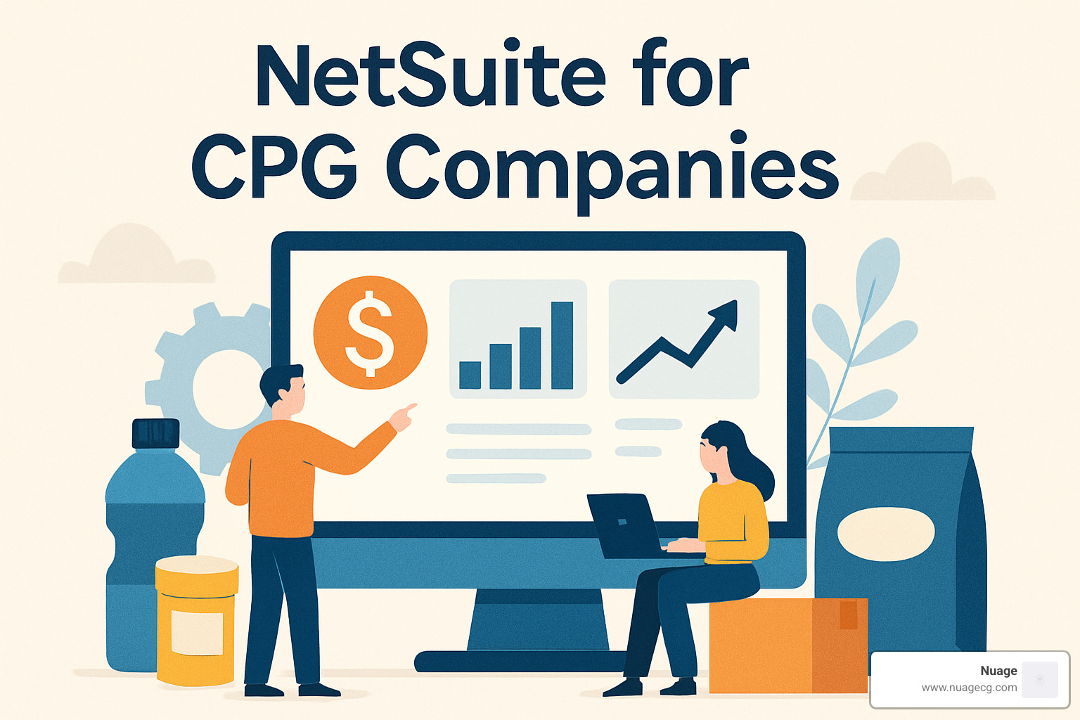 NetSuite dashboard showing CPG inventory and sales metrics - NetSuite for CPG companies