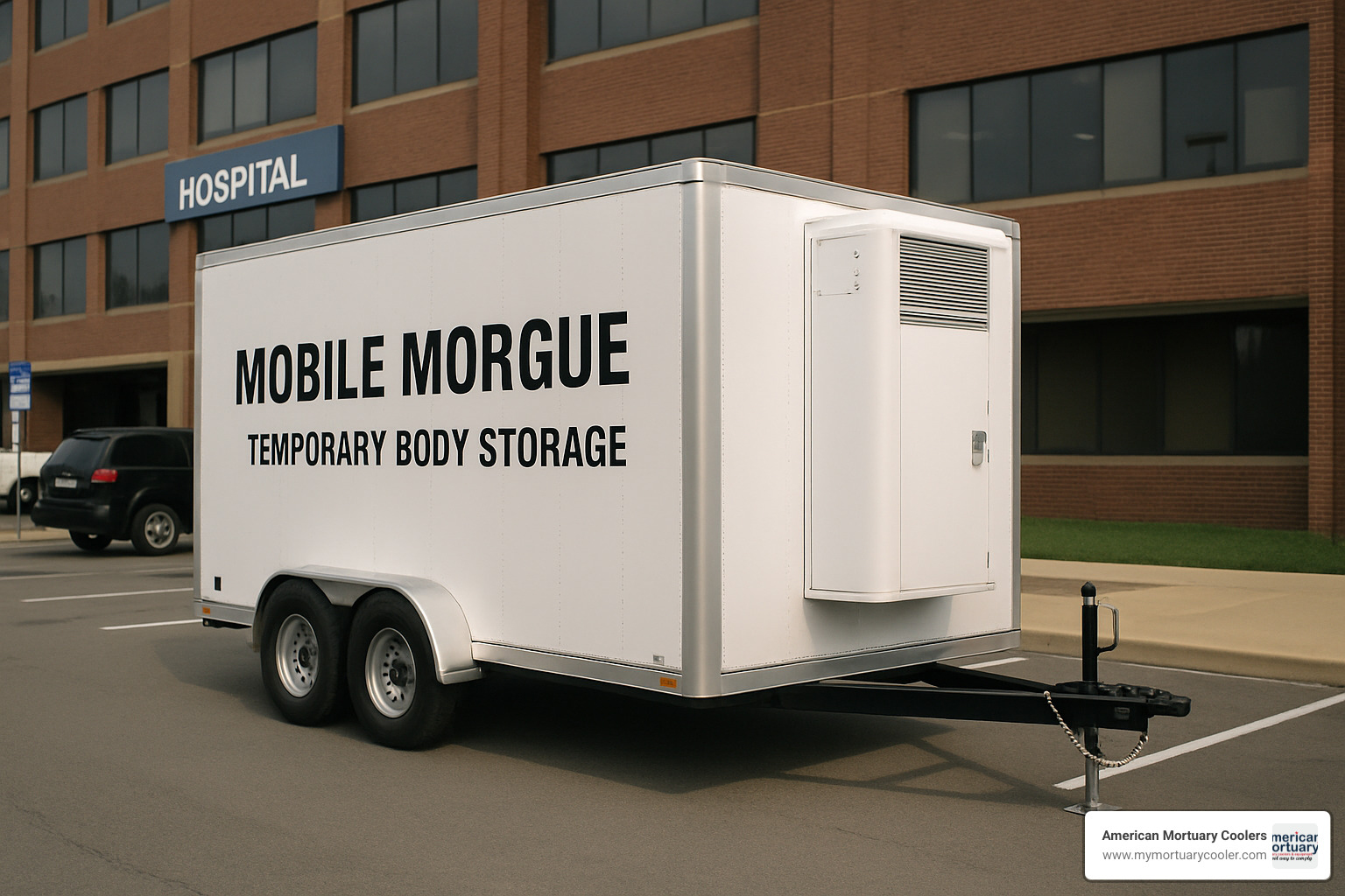 Mobile refrigerated morgue trailer - refrigerated morgue