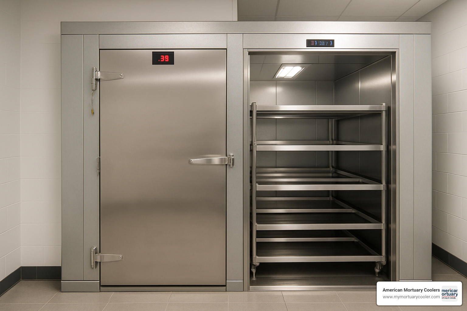 Custom walk-in refrigerated morgue cooler - refrigerated morgue