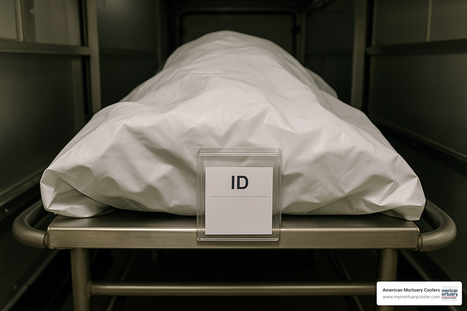 identification pockets on body trays - mobile morgue