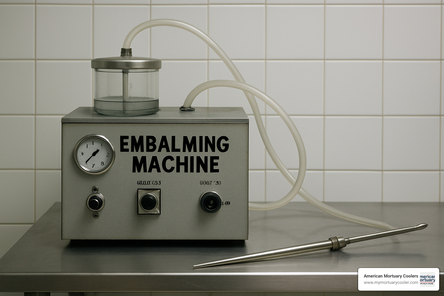 Digital embalming machine with touchscreen controls - embalming machine
