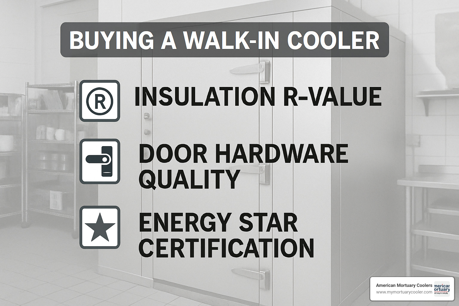 walk in cooler buying checklist - affordable walk in coolers