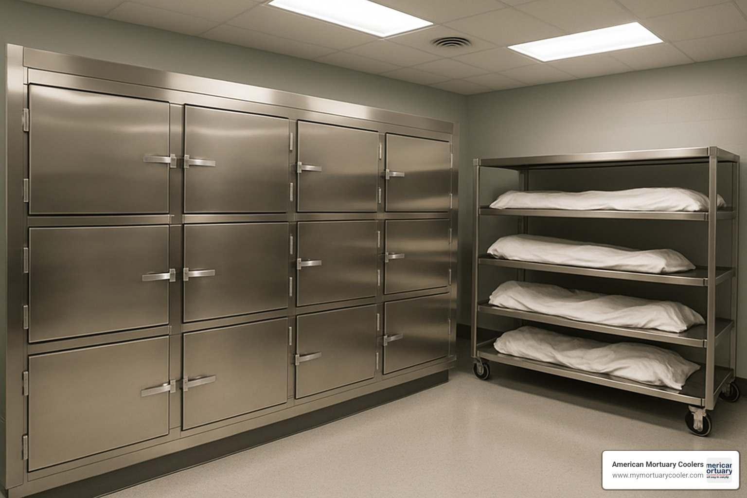 Modern mortuary cooler facility - how long can a body be refrigerated before burial