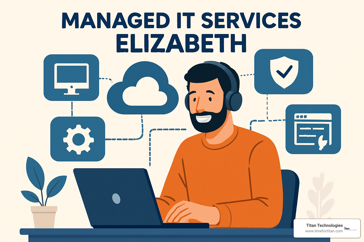 City of Elizabeth digital change showing government employees using computers to process permits and manage city services - Managed IT services Elizabeth