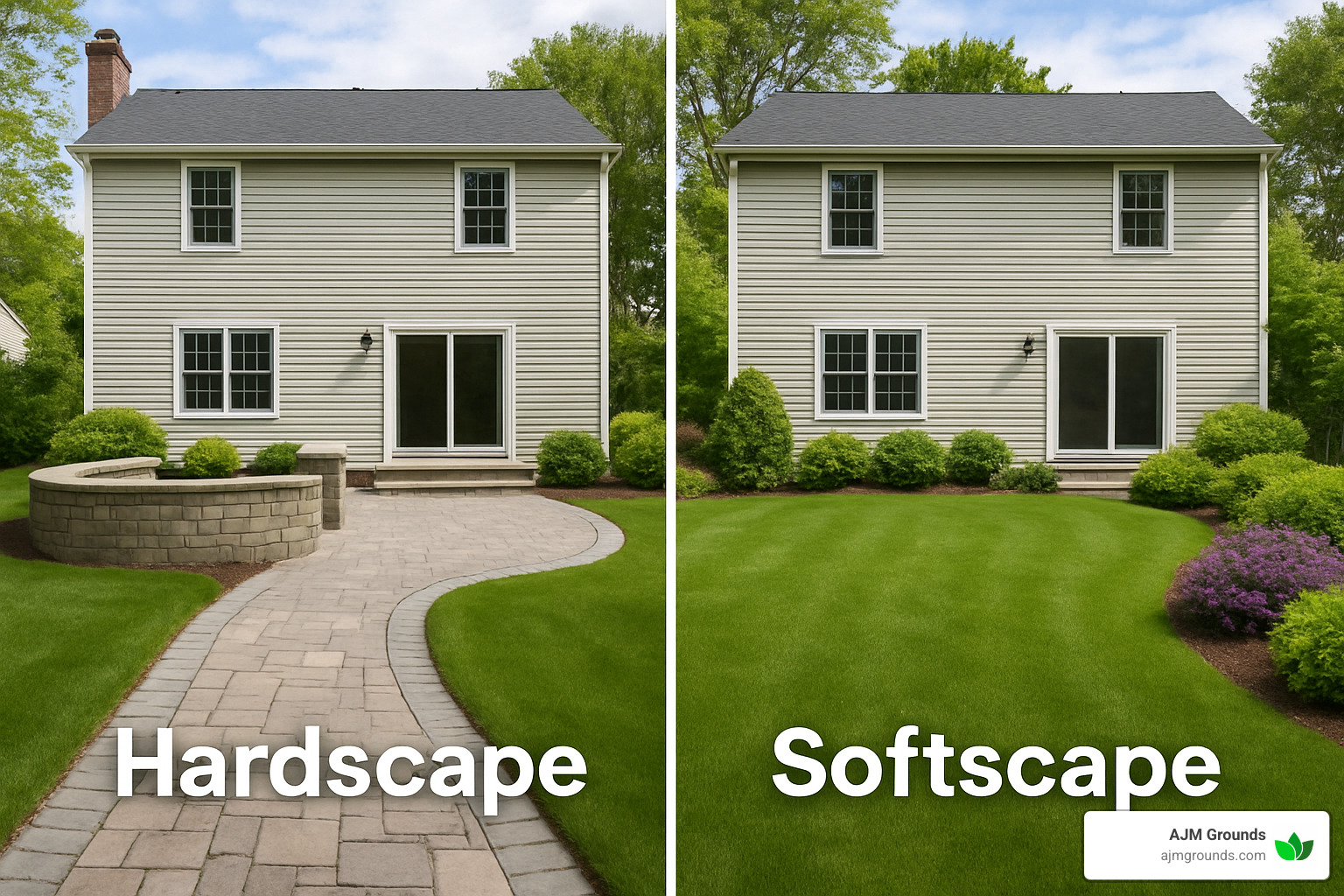 hardscape vs softscape comparison - hardscape construction service