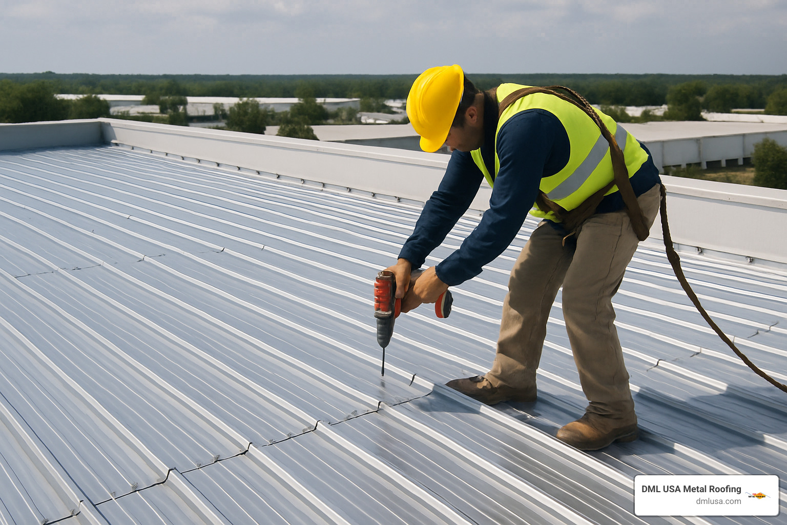 commercial metal roof color options and samples - Commercial metal roof installation