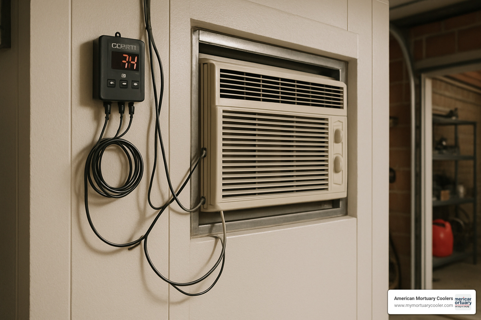CoolBot setup with air conditioner - walk in refrigerator for home
