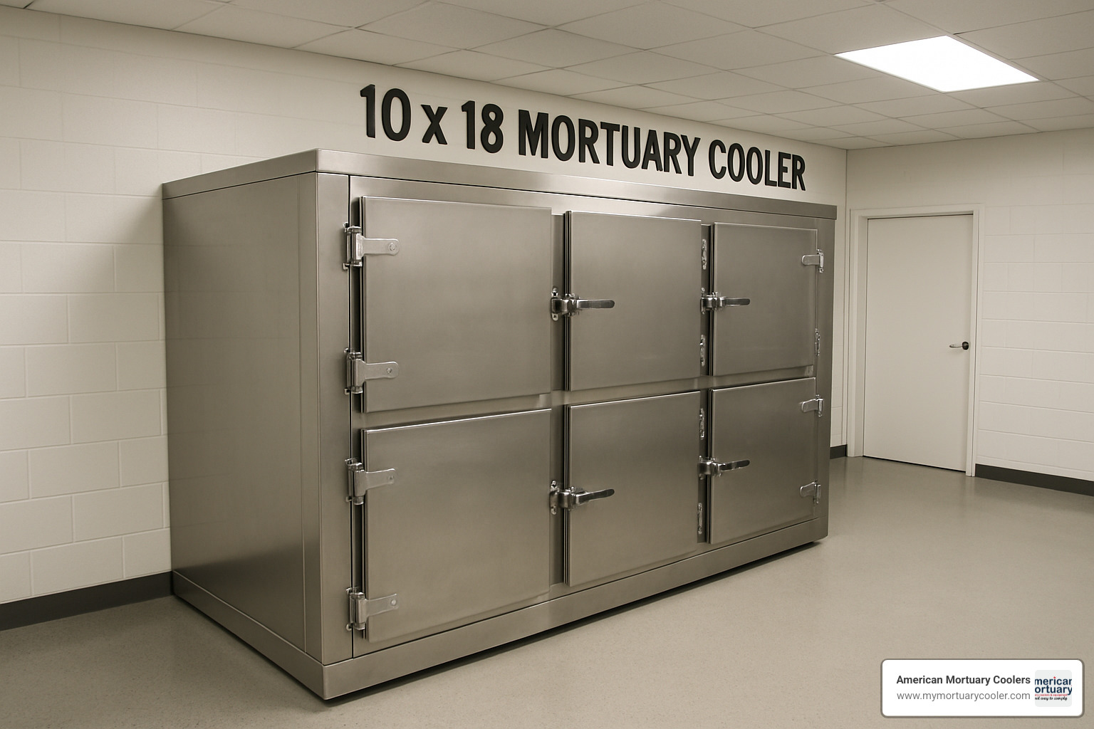 mortuary cooler installation - 10 x 18  Mortuary Cooler