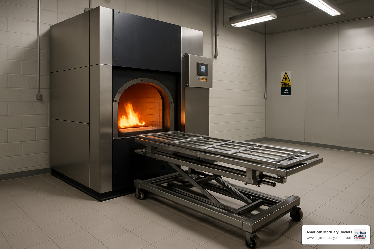High capacity crematorium furnace with loading mechanism - crematorium furnace