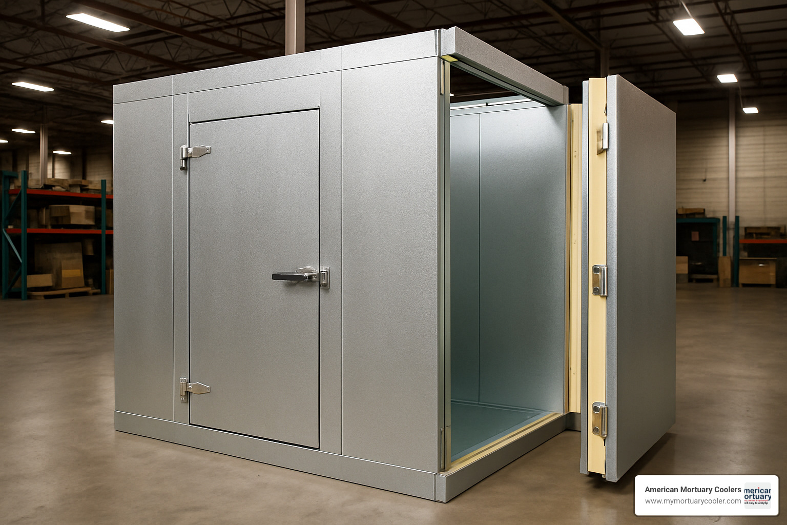 Walk-in cooler with modular panel construction - commercial cooling