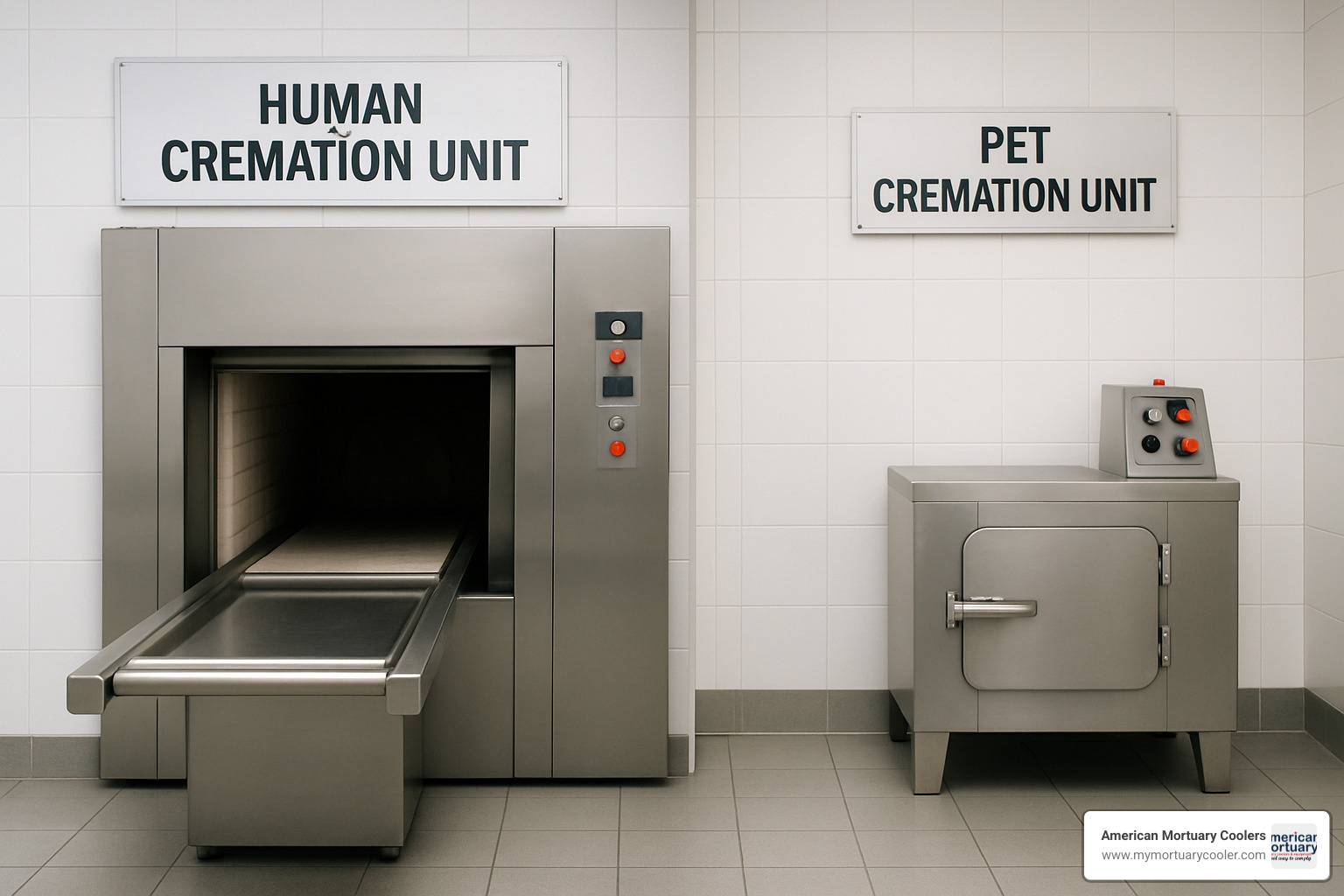 human vs pet cremation units - cremation machine name