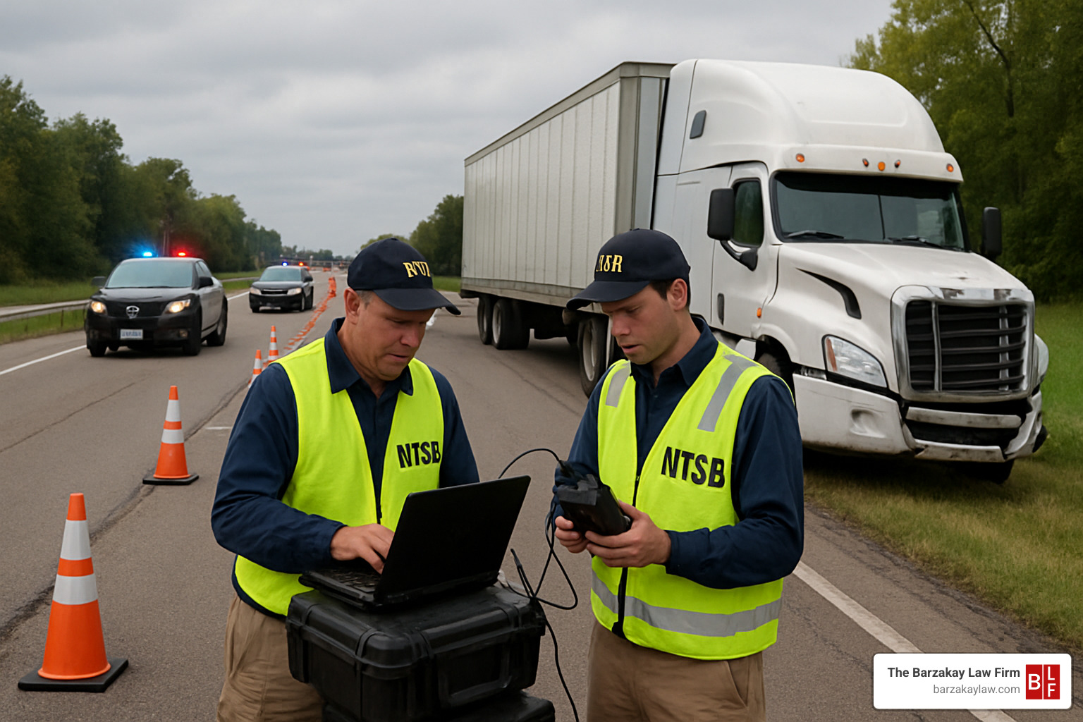 truck accident investigation with black box data - truck collision attorney