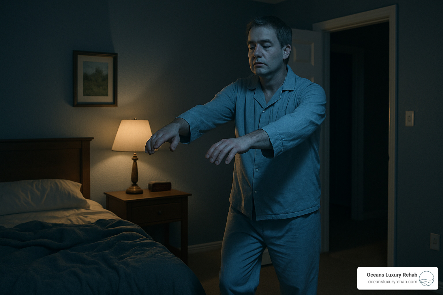 person sleepwalking while on Ambien - ambien addiction