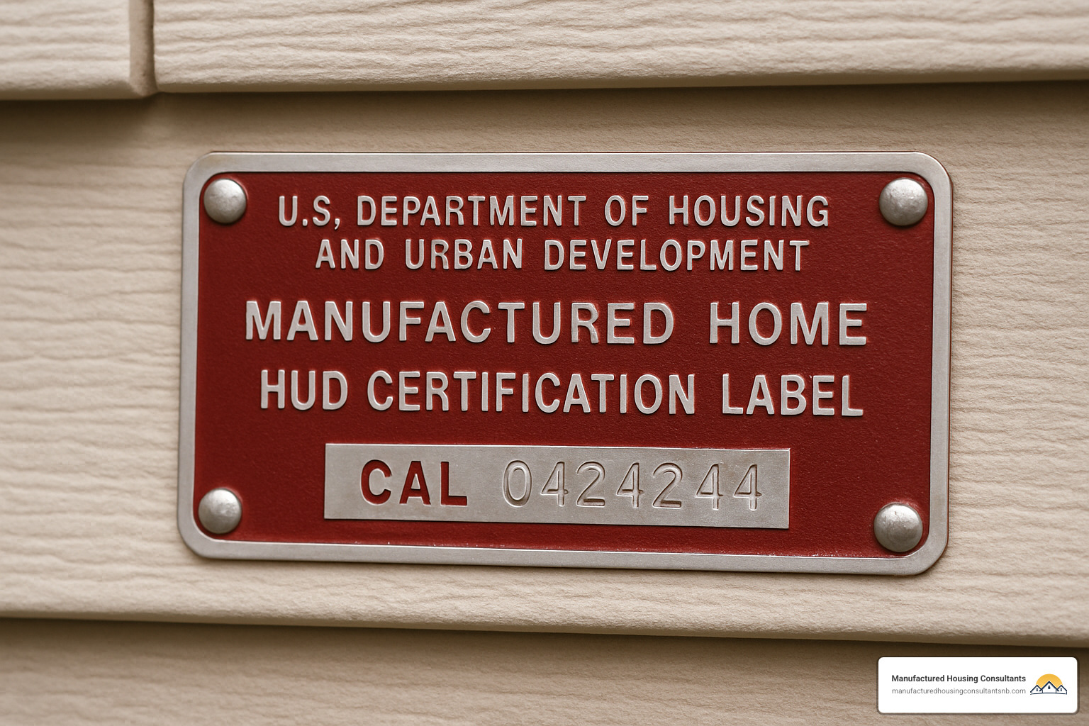HUD certification label on manufactured home - will fha finance a manufactured home