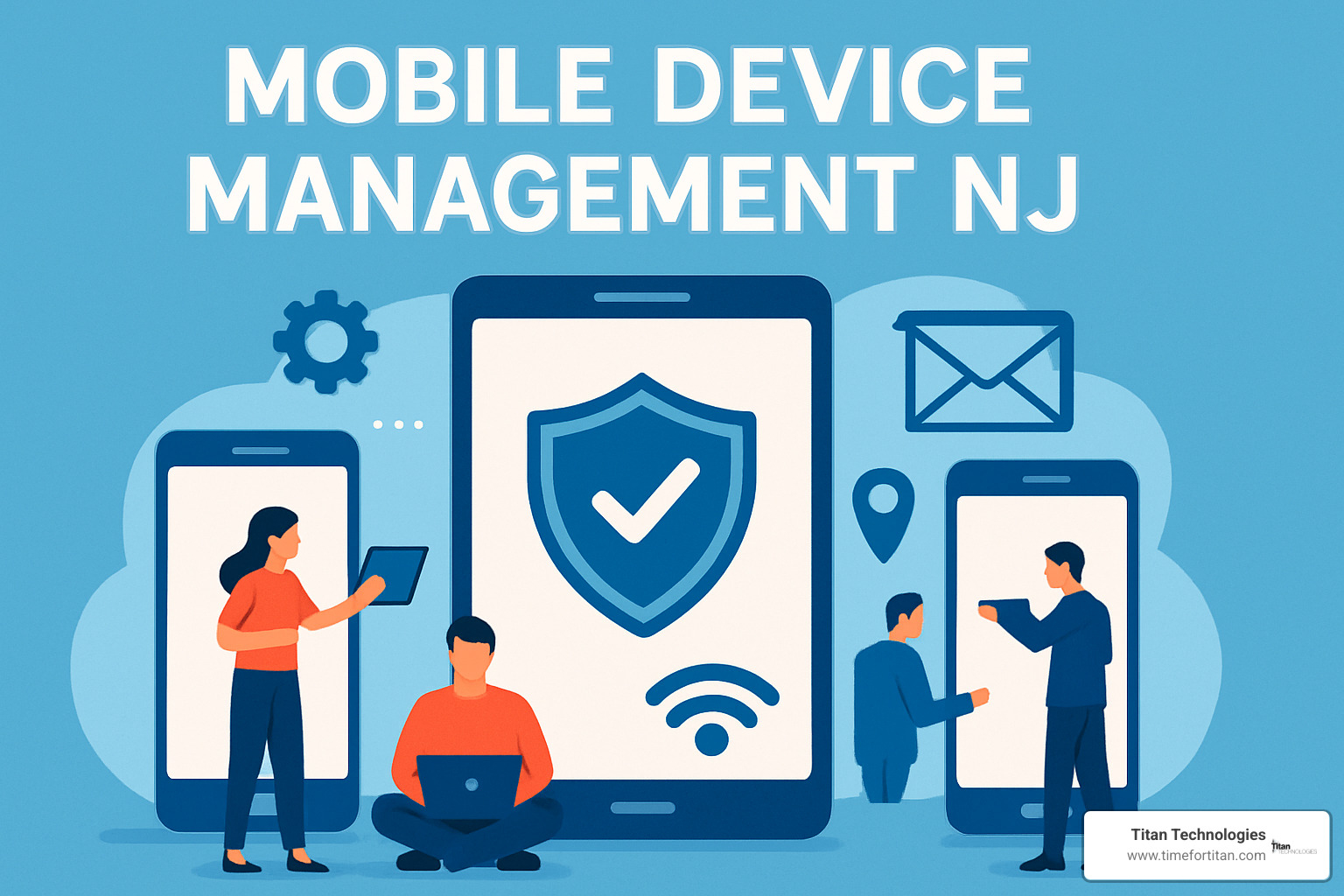 IT team deploying MDM solution on multiple devices - mobile device management NJ
