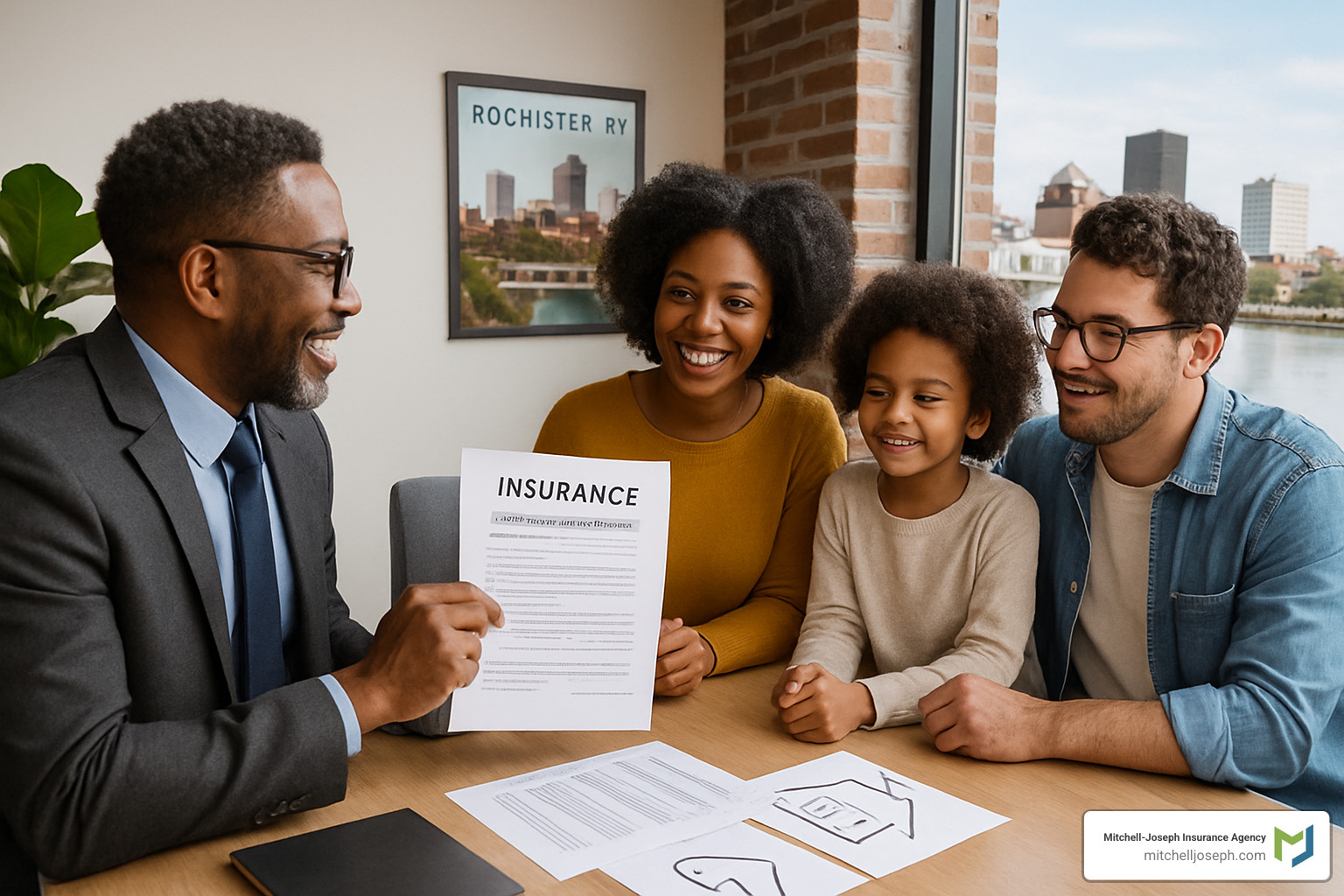 9733b64fed52da3acb555f4609e9263bc6bbaaa6 Agent Allies: Finding Independent Insurance Help in Rochester Find savings and expert help with independent auto and home insurance agents rochester ny. Compare, bundle, and secure better coverage today! Independent insurance agent meeting with clients in Rochester NY - independent auto and home insurance agents rochester ny