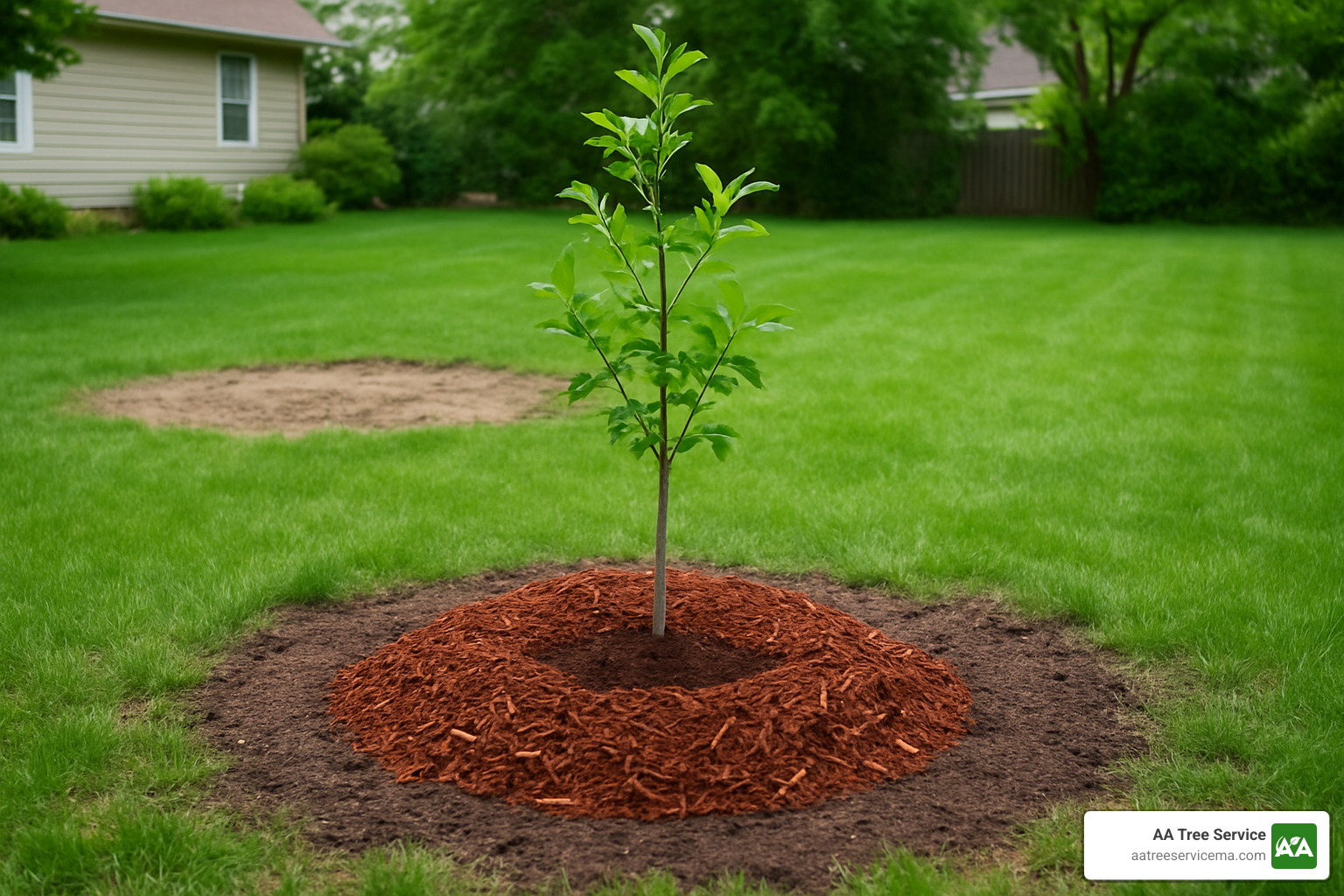 stump grinder in action - tree and landscaping services