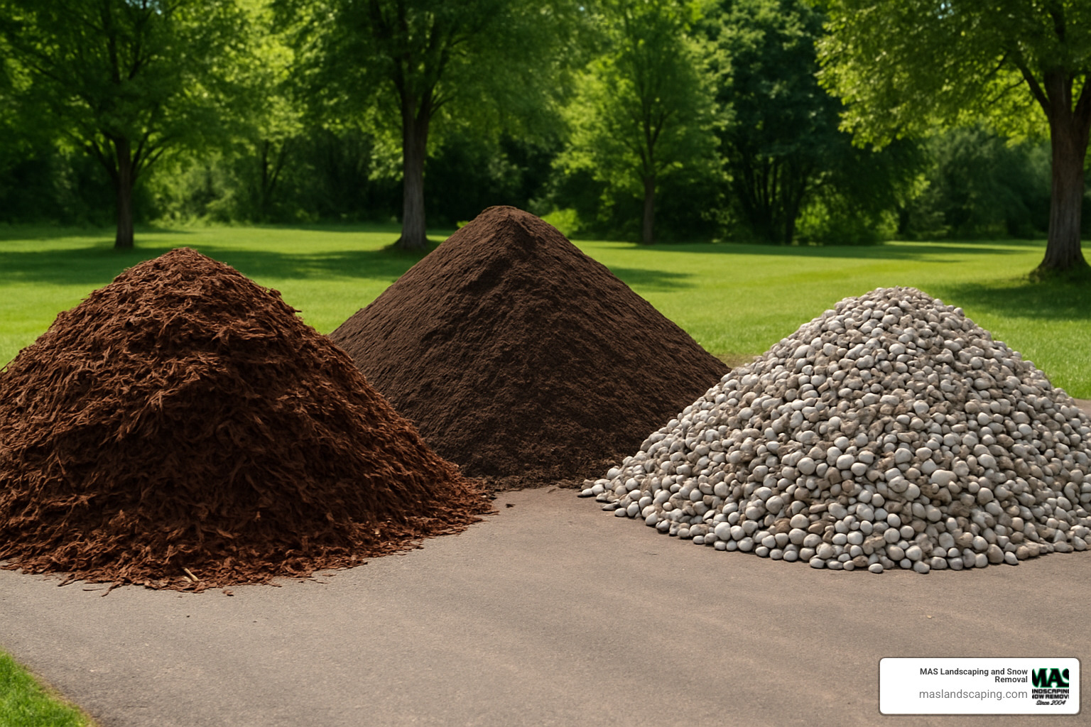 Different bulk landscaping materials including mulch, stone, and loam - Mulch Delivery Saugus MA Different bulk landscaping materials including mulch, stone, and loam - Mulch Delivery Saugus MA
