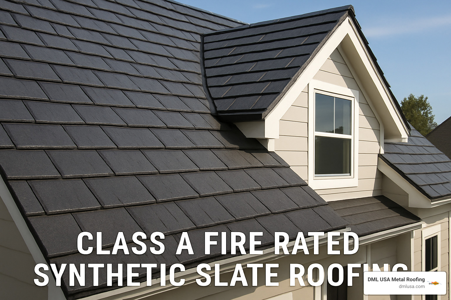 Synthetic slate roofing with Class A fire rating - Class A roofing materials