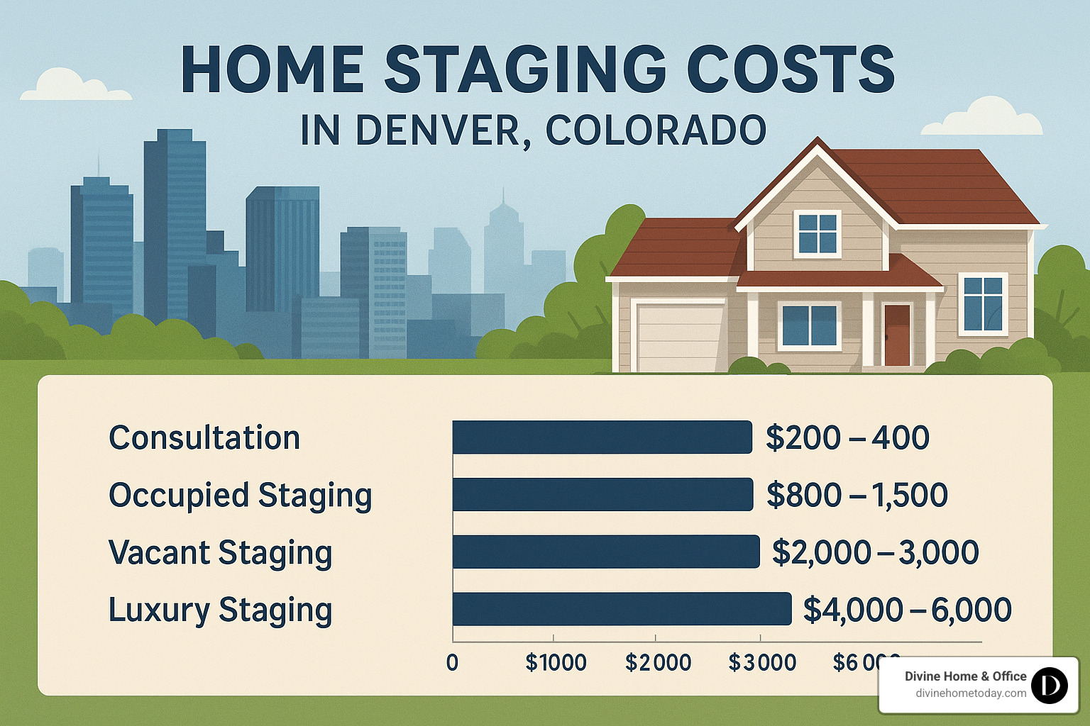 home staging cost comparison denver - Denver home staging services