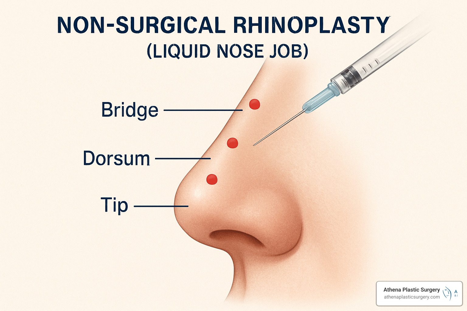 injection points for non-surgical rhinoplasty - Non-surgical nose job price