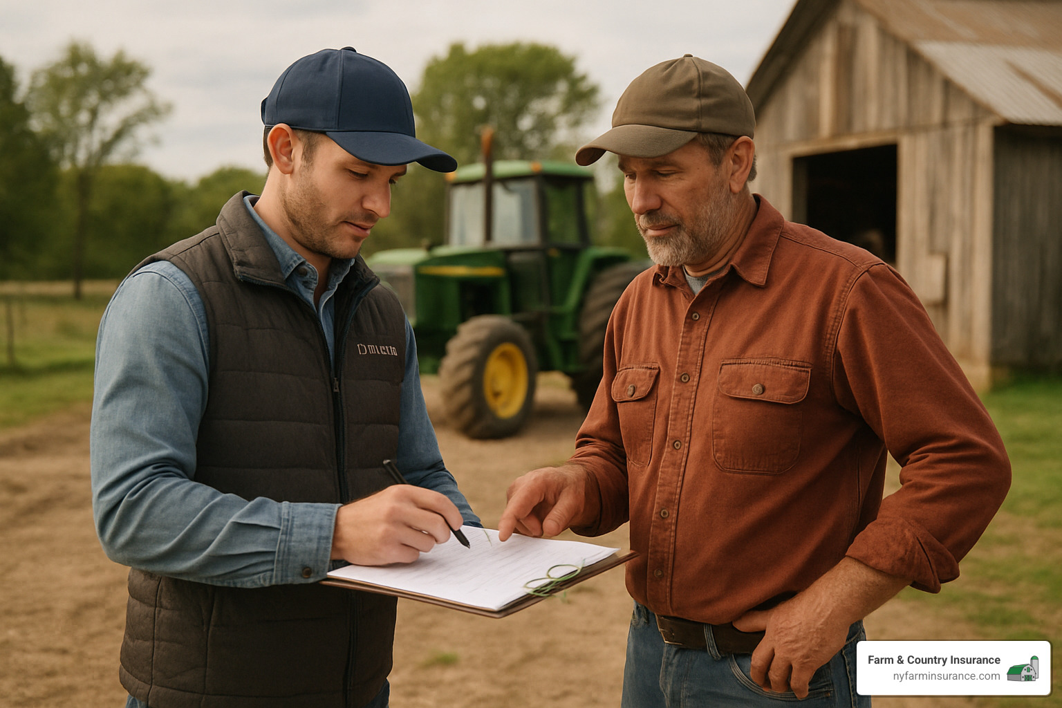 4808c3bc7a660bfe21dddfe42cb8e0baddc6528b Carrier Compass: Navigating the World of Farm Insurance Carriers Explore top farm insurance carriers, compare coverage options, and find the best policy for your farm’s needs today. Farm risk assessment being conducted by insurance professional - farm insurance carriers