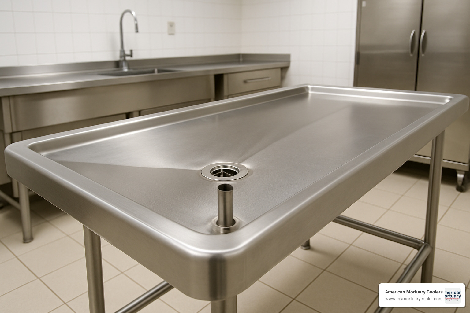 embalming table drainage system - embalming table