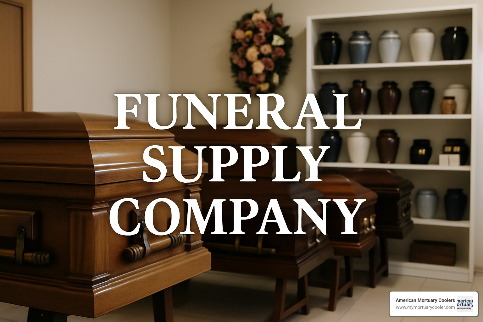 biodegradable urns displayed in a modern showroom - funeral supply company